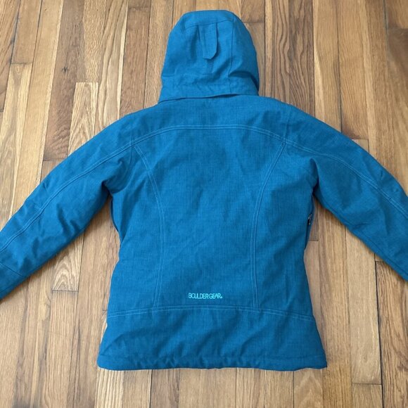 Boulder Gear Women’s Insulated Skis Jacket Hoodie Zip Pockets Green Size S - Picture 8 of 8